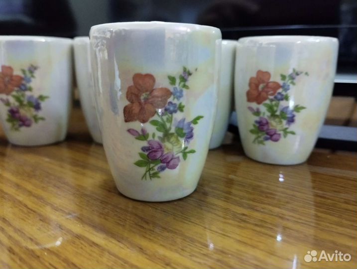 Набор фарфоровых стопок СССР