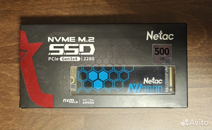 Netac NV3000 500 гб SSD M.2 накопитель