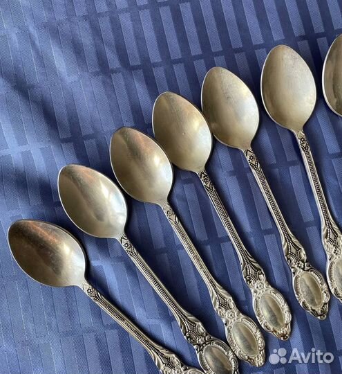 Чайная ложка мельхиоровая СССР комплект 6 штук