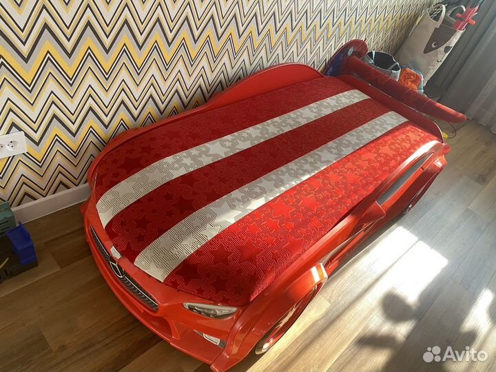 Кровать машина с подсветкой