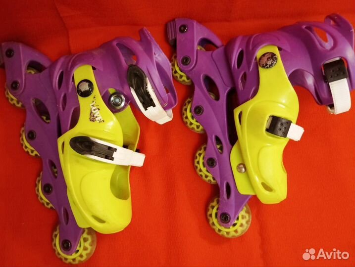Роликовые коньки раздвижные б.у