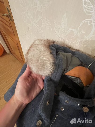 Пальто женское зимнее с мехом 46 48