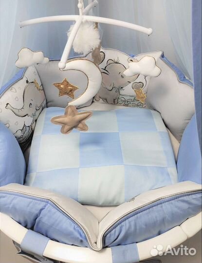 Комплект в кроватку с балдахином