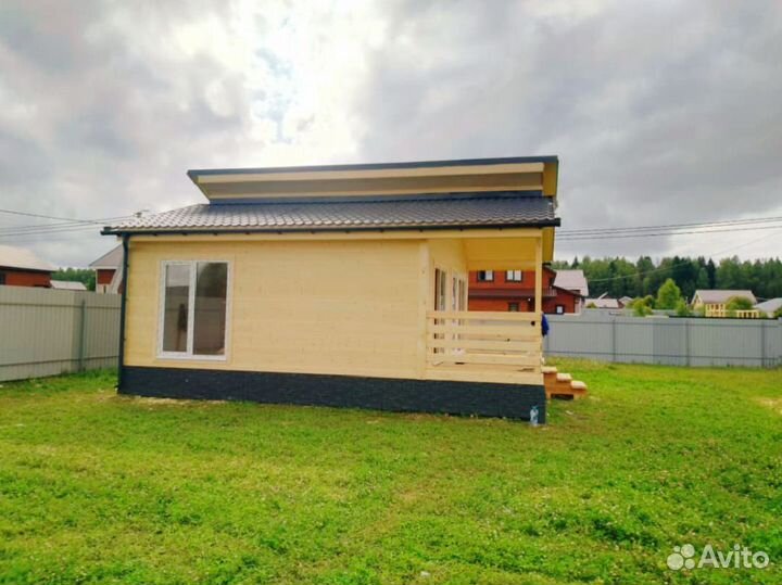 Каркасный дом шале 86