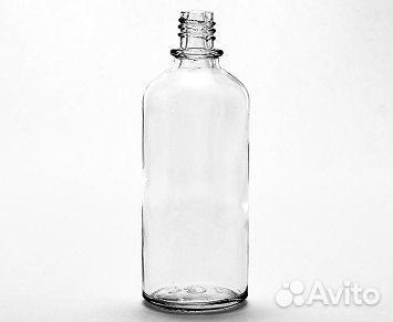 Флакон стекло цилиндр для косметики 108 мл