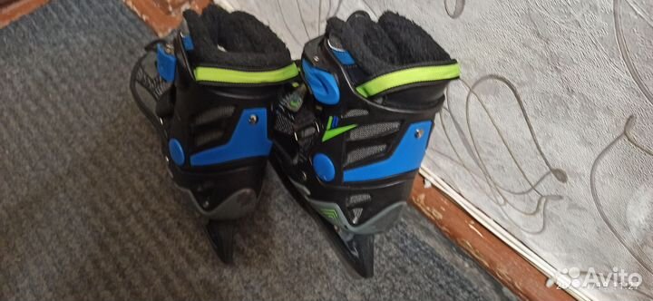 Коньки детские раздвижные 31-34размер