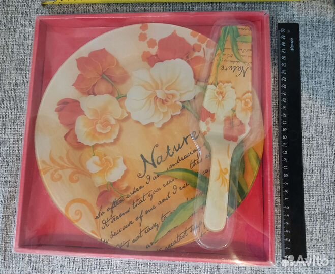 Набор: подставка для торта (тортовница) с лопаткой