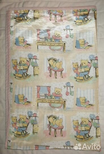 Покрывало 100*155 на детскую кроватку+2 наволочки