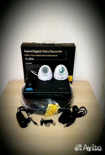 Комплект Видеонаблюдения на 1, 4, 8, 16 камер HD