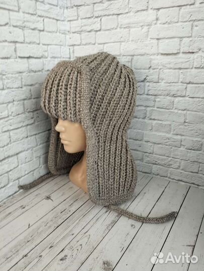 Шапка ушанка полушерсть