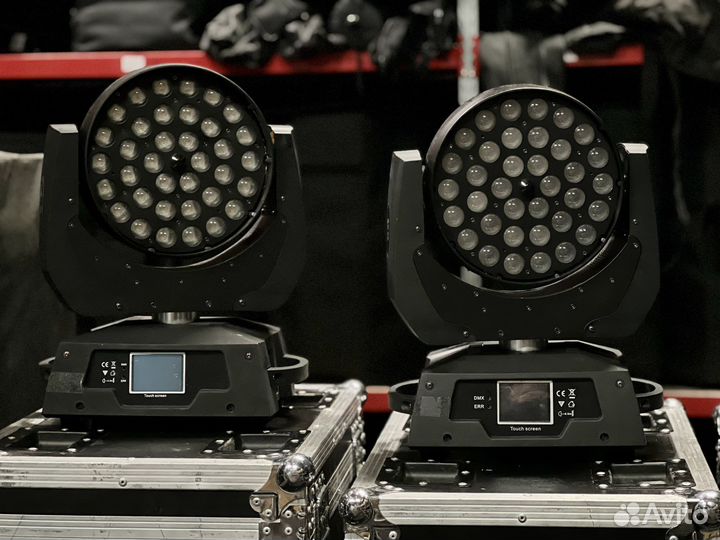 Вращающаяся голова LED Wash Zoom 36*18W rgbwa+Uv