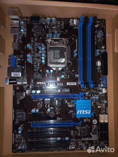 Материнская плата msi z77a-g41