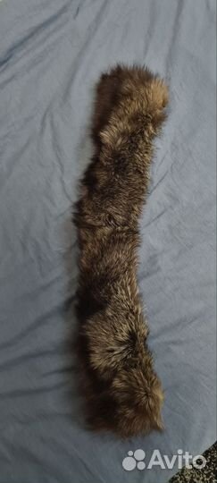 Меховой воротник чернобурка