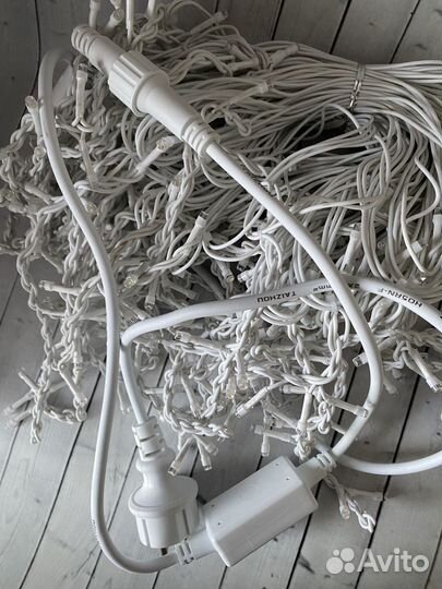 Гирлянда уличная бахрома 25 м новая