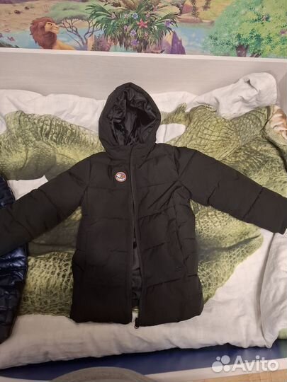 Пуховик зимний на мальчика 116 2 шт