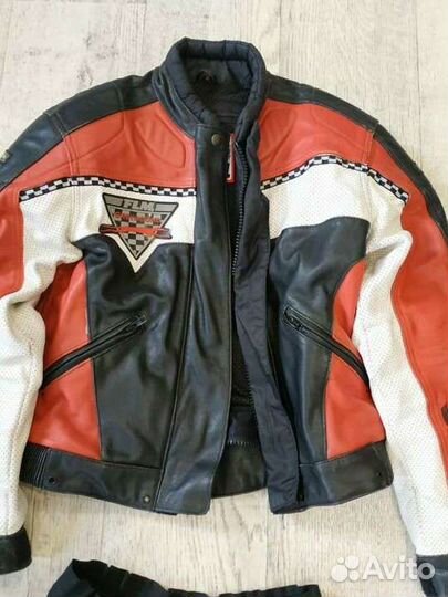 Мотокомбинезон раздельный кожаный