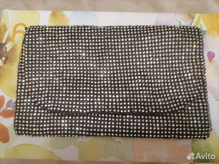 Сумка клатч стразы