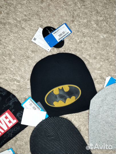 Шапки новые (хлопковые, двойные)