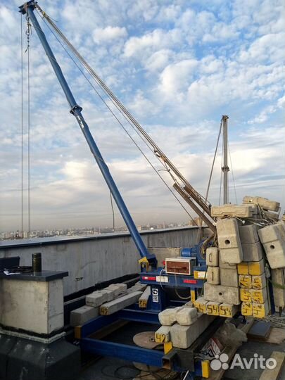 Кран Пионер, подъем грузов, высотный такелаж