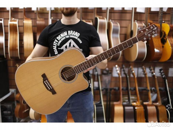 Crafter DE-7/nс электроакустическая гитара с чехло