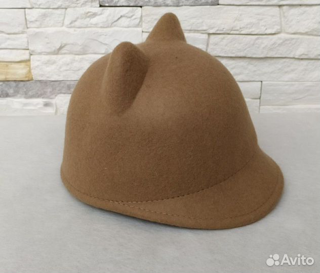 Шапка для девочки с ушками Zara, размер 54. Новая