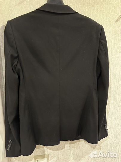 Пиджак для мальчика 158 черный