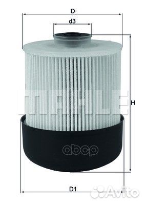 Фильтр топливный kx338/28d Mahle/Knecht