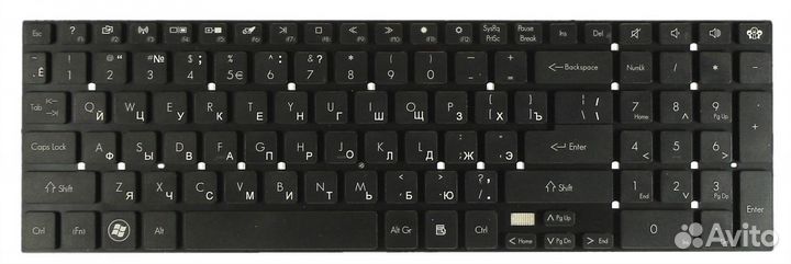 Клавиатура Packard Bell EasyNote TS11 без рамки, O