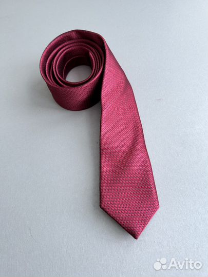 Галстук розово-красный