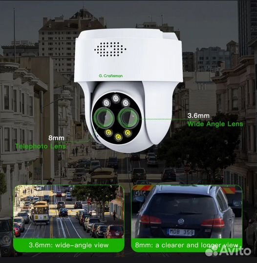 4G PTZ IP камера 8MP 4X Zoom