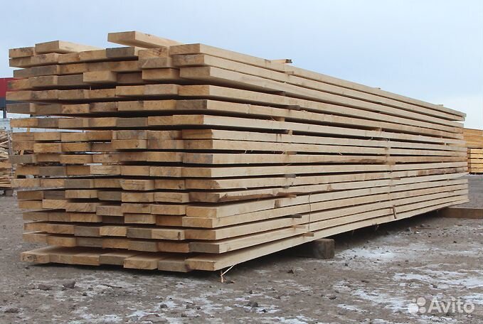Доска обрезная ест. влажности 25х150х6,0 ель