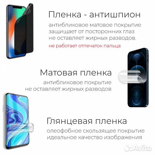Гидрогелевая пленка Honor x8 X8A