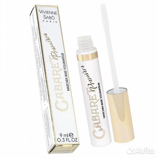 Белая удлиняющая база-тушь для объема 2в1