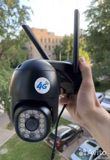 Поворотная 4G камера видеонаблюдения