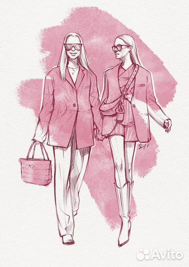 Эскизы одежды/ Fashion-иллюстрация