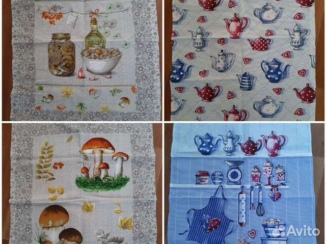 Полотенца кухонные, фартуки