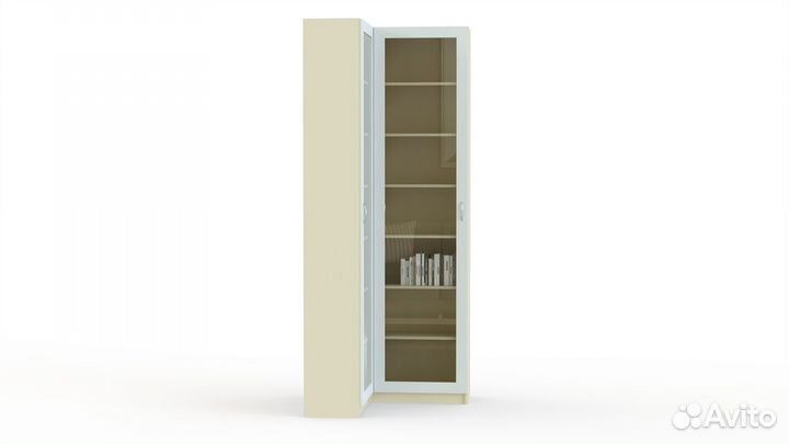 Шкаф угловой белый