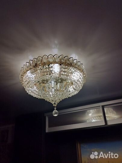 Люстры хрустальные бу