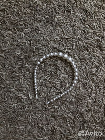 Ободок для волос из жемчужинок