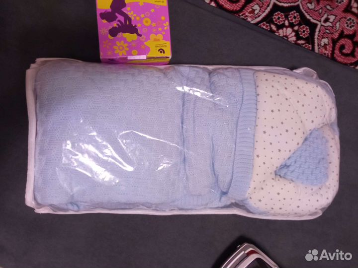 Конверт на выписку для мальчика новый с костюмом