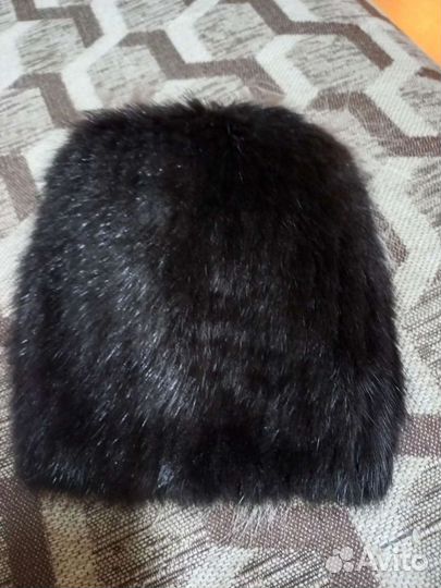 Шапка вязаная норка