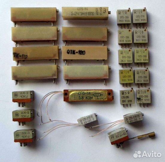 Радиодетали резисторы пп3,сп5, птп, плп, ппмл