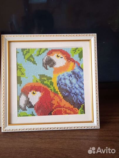 Готовая картина из алмазной мозаики