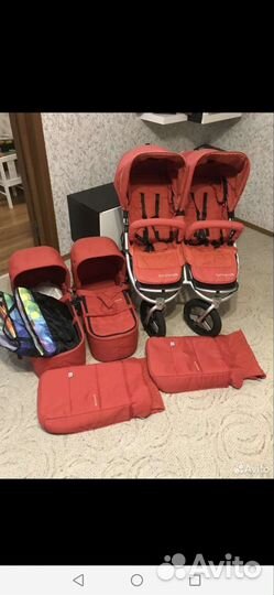 Коляска для двойни bumbleride