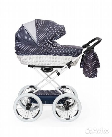 Коляска-люлька Bebizaro Classic Retro Blue Groch