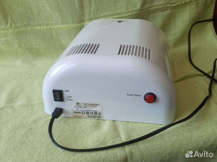 Лампа UV 36W для сушки лака с запасной лампой