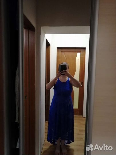 Вечернее платье синее