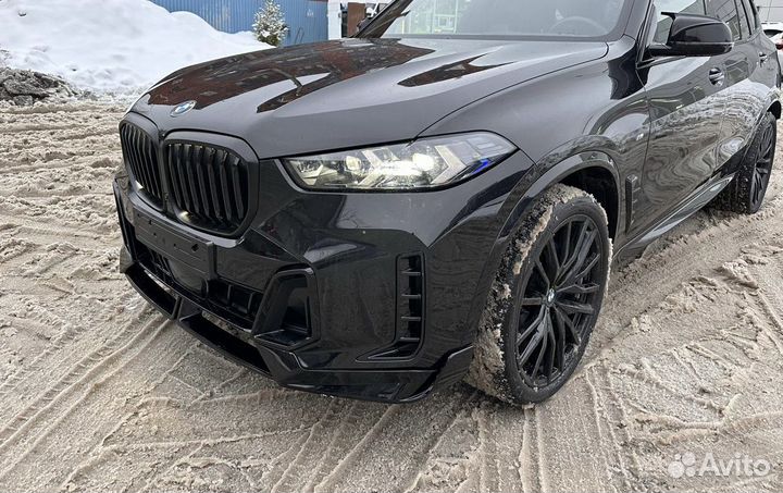 Сплиттер переднего бампера Глянец BMW X5 G05 LCI