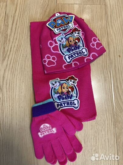 Paw patrol комплект (шапочка, шарф, перчатки)