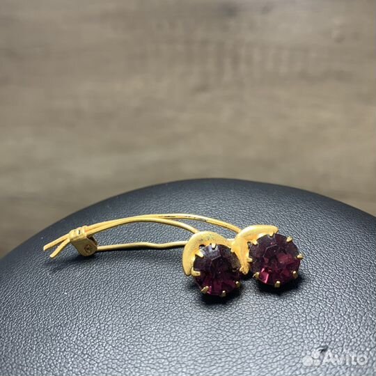 Винтажная Брошь Позолоченная Ягодки Сделано В СССР